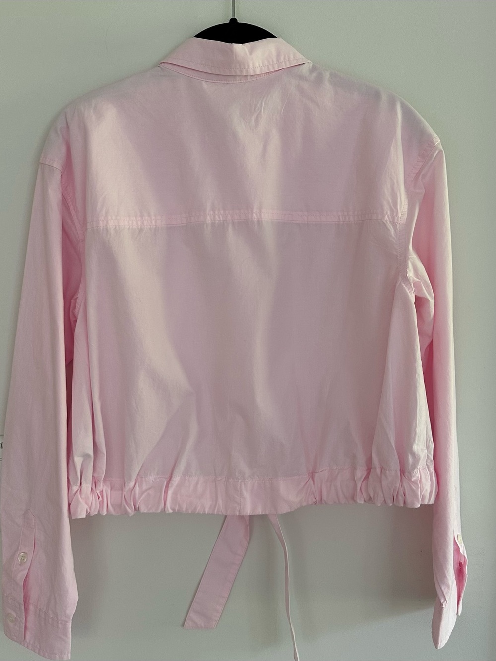 Universal Thread Light Pink Tie-Front Button Down Shirt - Picture 4 of 7